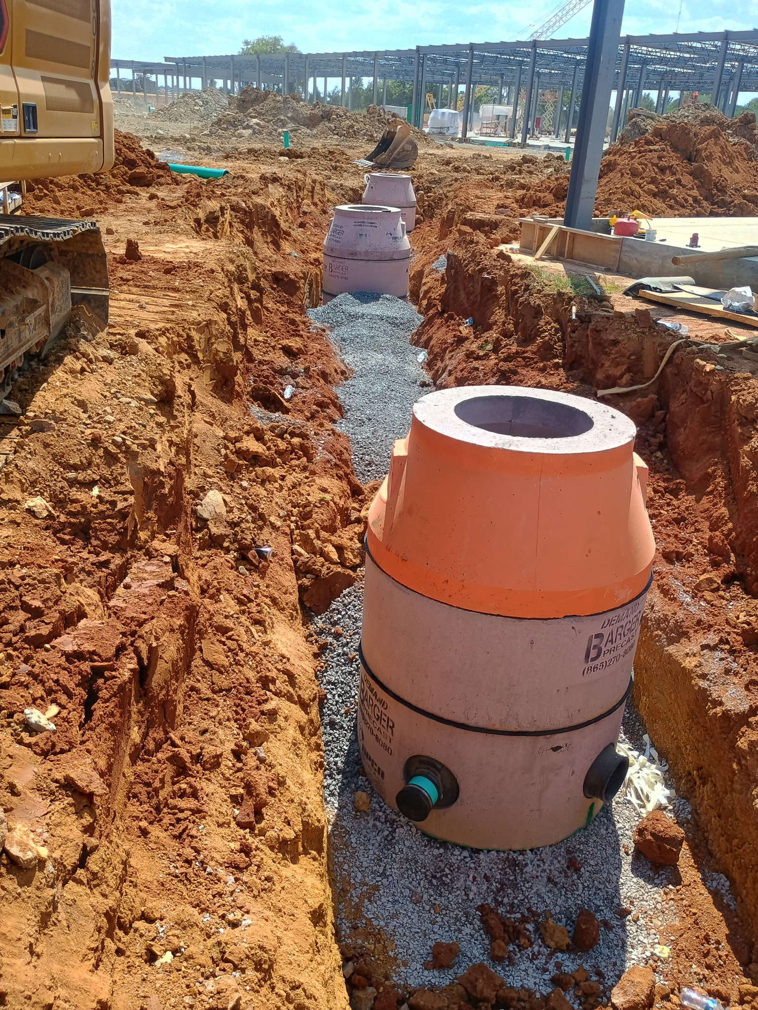 Sanitary sewer installation